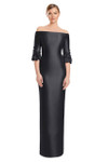 Alexander by Daymor 3256 Satin Twill 3/4 Length Sleeve Gown