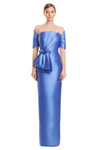 Alexander by Daymor 3271 Satin Twill Pleated Bodice Gown
