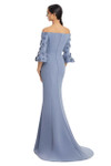 Alexander by Daymor 3273 Crepe Jersey Bell Sleeves Long Gown
