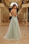 Nox Anabel G1787 Illusion Boned Spaghetti Straps Prom Gown