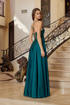 Nox Anabel A1725 Stretch Satin Spaghetti Straps Prom Dress