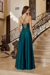 Nox Anabel A1725 Stretch Satin Spaghetti Straps Prom Dress