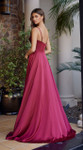 Nox Anabel A1744 Stretch Satin Scoop Neck Strapless Dress