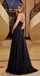 Nox Anabel A1744 Stretch Satin Scoop Neck Strapless Dress