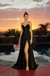 Nox Anabel A1748 Stretch Satin Sweetheart Neckline Dress
