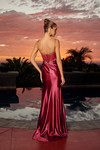 Nox Anabel A1750 Stretch Satin Rhinestone Embellished Dress