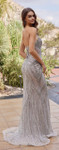 Nox Anabel C1833 Sequin Beaded Peaked Neck Strapless Gown