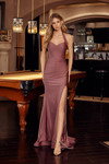 Nox Anabel C1851 Jersey Sweetheart Neck Halter Top Dress