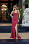 Nox Anabel C1851 Jersey Sweetheart Neck Halter Top Dress