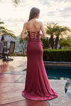 Nox Anabel C1868 Shimmer Jersey Sweetheart Strapless Dress