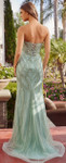 Nox Anabel C1877 Tulle Fully Beaded V-Neck Fitted Dress