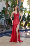 Nox Anabel E1889 Beaded Sequined Sweetheart Strapless Gown