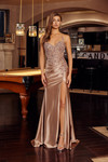 Nox Anabel E1889 Beaded Sequined Sweetheart Strapless Gown