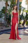 Nox Anabel E1889 Beaded Sequined Sweetheart Strapless Gown