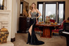 Nox Anabel E1910 Shiny Satin Sweetheart Neck Strapless Gown