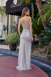 Nox Anabel F1728 Stunning Tulle Sequined Beaded V-neck Gown
