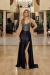 Nox Anabel G1788 Plunging V-Neckline Spaghetti Straps Gown