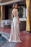 Nox Anabel G1788 Plunging V-Neckline Spaghetti Straps Gown
