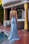Nox Anabel G1793 Satin Sweetheart Neck Strapless Prom Gown