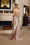 Nox Anabel G1794 Shiny Satin Beaded Top Sweetheart Gown