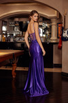 Nox Anabel G1794 Shiny Satin Beaded Top Sweetheart Gown