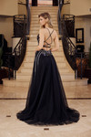 Nox Anabel G1795 Tulle Embroidered Plunging V-neck Gown