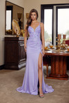 Nox Anabel H1873 V-Neck Double Spaghetti Straps Prom Dress
