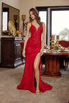 Nox Anabel H1873 V-Neck Double Spaghetti Straps Prom Dress