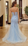 Nox Anabel H1874 Tulle Plunging Semi Sweetheart Prom Dress