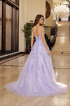Nox Anabel H1880 Straight Across Spaghetti Straps Ball Gown
