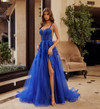 Nox Anabel H1885 Embroidery Sweetheart Plunging Neck Gown