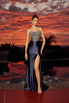 Nox Anabel L1771 Scoop Neck Adorned Beaded Strapless Gown