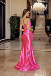 Nox Anabel M1756 Shiny Satin Semi Sweetheart Strapless Gown