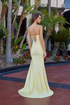 Nox Anabel M1756 Shiny Satin Semi Sweetheart Strapless Gown