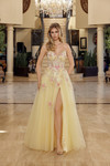 Nox Anabel Q1773 Tulle Embroidery Plunging V-neckline Gown