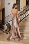Nox Anabel R1811 Shiny Satin Sweetheart Neck Strapless Gown
