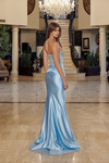 Nox Anabel R1820 Embellished Scoop Neck Strapless Prom Gown