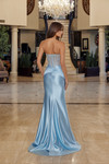 Nox Anabel R1820 Embellished Scoop Neck Strapless Prom Gown