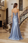 Nox Anabel T1861 Scoop Neck Adorned Strapless Prom Gown