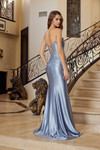 Nox Anabel T1861 Scoop Neck Adorned Strapless Prom Gown