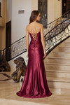 Nox Anabel T1861 Scoop Neck Adorned Strapless Prom Gown