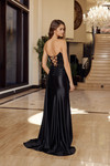 Nox Anabel T1862 Boned Sheer Embroidered Strapless Gown