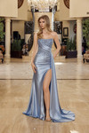 Nox Anabel T1862 Boned Sheer Embroidered Strapless Gown