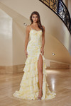 Nox Anabel T1863 Chiffon Spaghetti Straps Sleeveless Gown