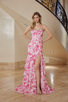 Nox Anabel T1863 Chiffon Spaghetti Straps Sleeveless Gown