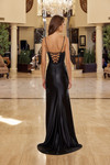 Nox Anabel Y1797 Boned Sheer Sequined Spaghetti Straps Gown