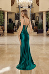 Nox Anabel Y1797 Boned Sheer Sequined Spaghetti Straps Gown
