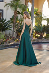 Nox Anabel Y1808 Satin Beaded Spaghetti Straps Prom Dress