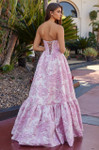 Nox Anabel T1923 Jacquard Semi-sweetheart Bust Ball Gown