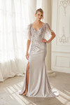 Nox Anabel ME148 Embroidered Sweetheart Neckline Long Gown